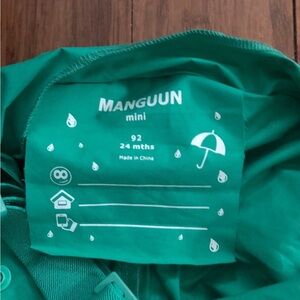 Manguun Rain bib suit green. 2T